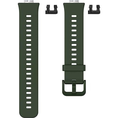 For Huawei Watch Fit TIA-B09 Color Clasp Silicone Watch Band Wristwatch Strap Bracelet Belt