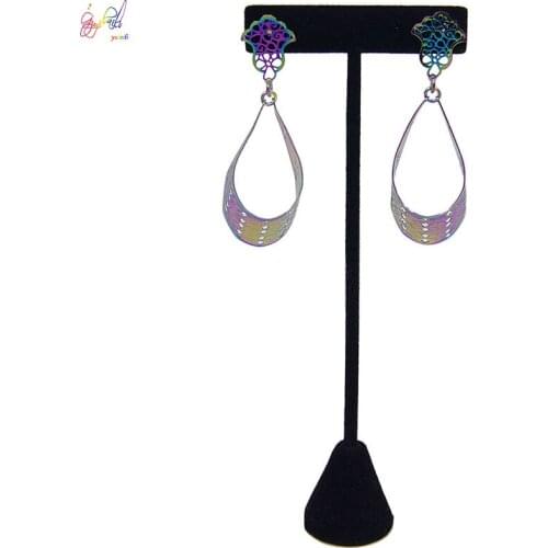 Yulaili Multi Design Wholesale Fashion Wedding Party Jewelry Lady Metal Vintage Colorful Drop Earrings Bijoux Free Shipping