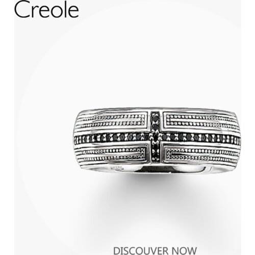 The Band Ring Cross,2019 Brand 925 Sterling Silver Mysterious Chic Fashion Jewelry Vintage Super Glamorous Gift For Women Men