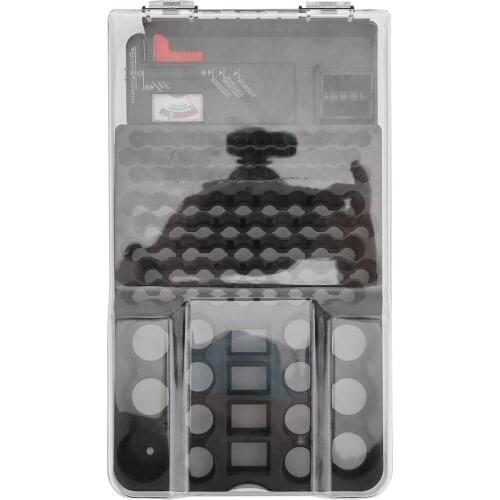 104 Grids Battery Storage Box Case Container Organizer With Pointer Type Battery Tester