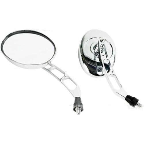 2PCS Motorcycle Rearview Side Mirrors for Honda VT Shadow Spirit Velorex Deluxe 600 750 1100 for Harley Road King Street Electra