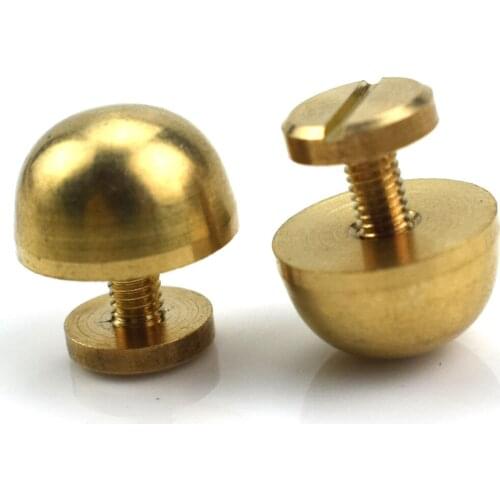 20PCS Dome Mushroom Rivet Garment Rivets DIY Punk Leathercraft Spike Screw Garment Leather Craft Belt Wallet Decoration Parts