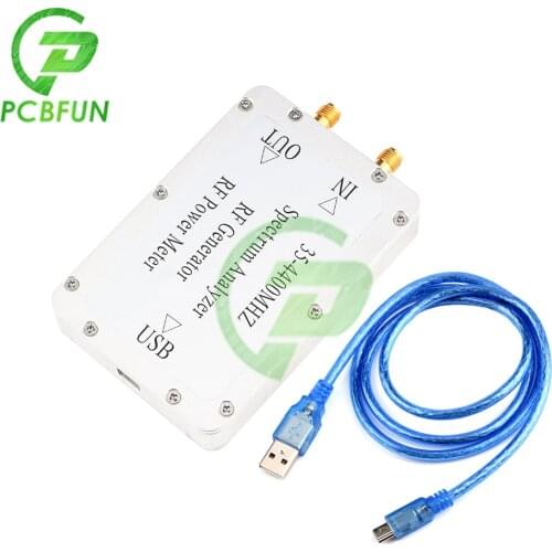 35-4400MHz Spectrum Analyzer RF Generator Signal Source Power Meter USB Interface 5V 0.3A with Aluminum Alloy Shell