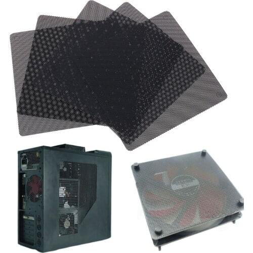 5PCS PC Computer Case Fan Cooler Dust Filter Dustproof Mesh Cover 120mm/140mm Cuttable PVC Black
