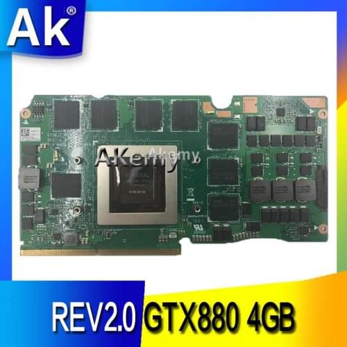 AK G750JZ Video Card REV2.0 GTX880 4GB For ASUS G750J G750JZ-MXM Laptop motherboard G750JZ VGA CARD Graphic G750JZ Video Card