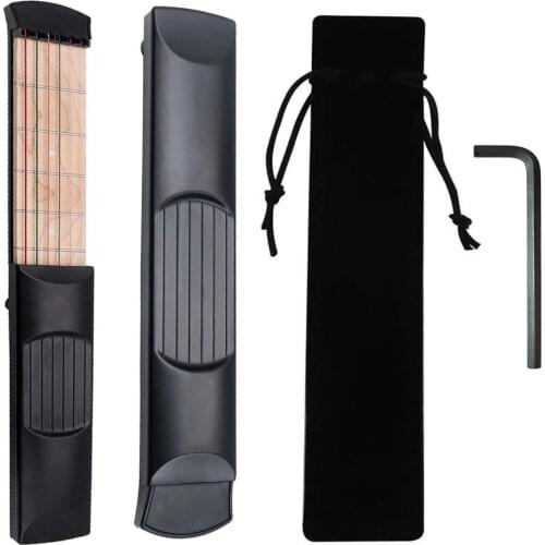 Guitar Accessories Practical Pocket Guitar 6-fret Pocket Guitar For Beginner Guitar Trainer
