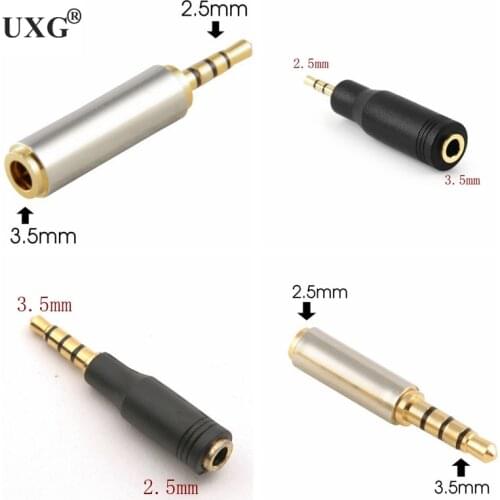Jack 3.5 mm to 2.5 mm Audio Adapter 2.5mm Male to 3.5mm Female Plug Connector for Aux Speaker Cable Headphone Jack 3.5