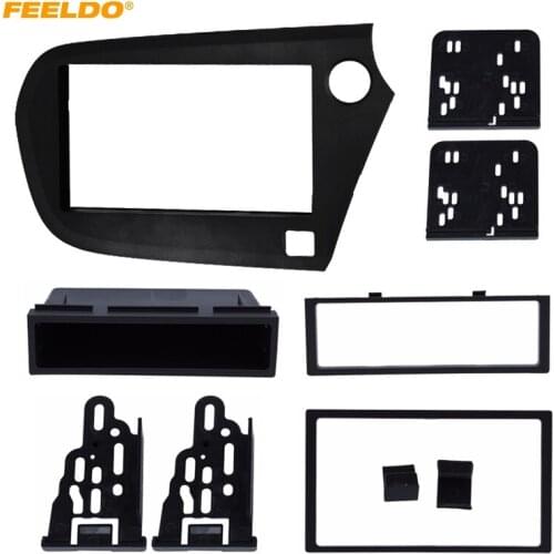 FEELDO Car 2Din Stereo Radio Panel Fascia Frame For Honda Insight RHD DVD/CD Dashboard Frame Installation Trim Kit #MX4949