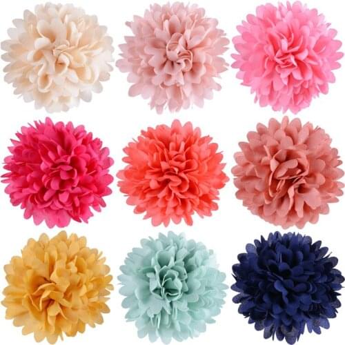 Large size 8CM chiffon Daisy flower , Hair flower for headwear apparel hair accessories