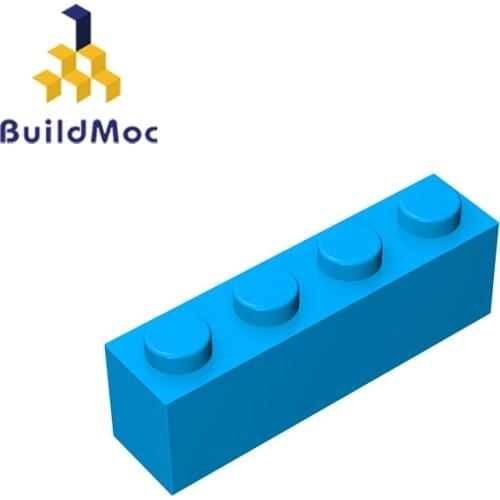 BuildMOC Compatible Assembles Particles Brick 3010 1x4 For Building Blocks Parts DIY electric Educational Classic Brand gift Toy