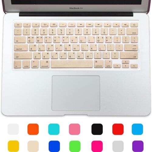 Keyboard Cover New Korean For Apple Macbook Air 13 Mac Pro 13 15 17 Retina Rainbow Keyboard Cover Us Version