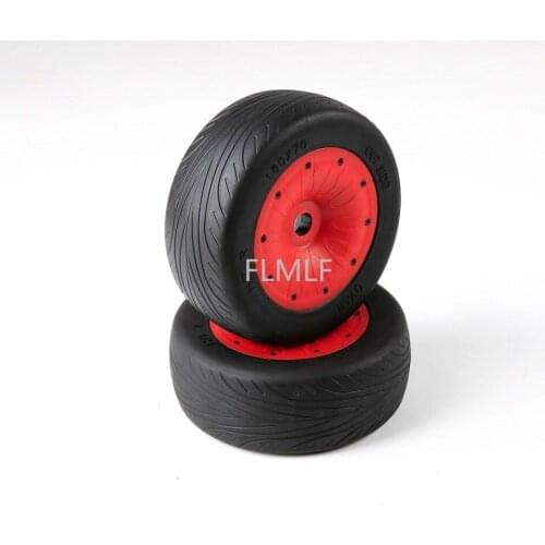 Sealed Border Road Tire Assembly Fit for 1/5 Losi 5ive-t Rovan LT King Motor x2 Baja 4WD SLT