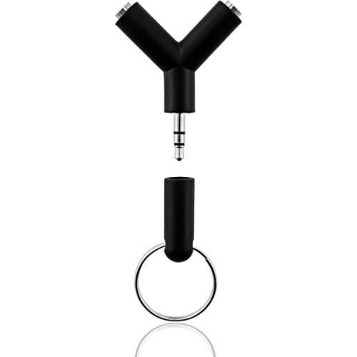 3.5mm Male to 2 Female Extension Earphone Headphone Audio Spliter Cable Adapter For iphone 5s 6S 7 Plus Huawei meizu pro 6 AUX