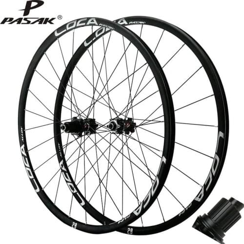 PASAK Mountain Bike Wheels 26inch Disc Brake Micro-spline Non Boost Wheelset Quick Release 12Speed 5 Claws Rims 27.5 29 Rim 700C