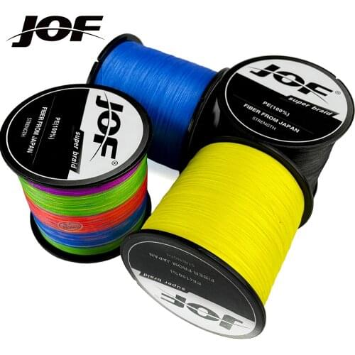 JOF Fishing Line 300M 8 Strands Braided PE Line Fishing Tackle 18 22 31 39 43 52 61 78 96LB
