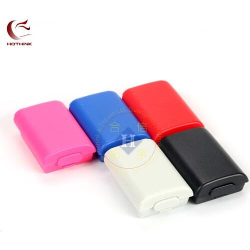 NEW 2PCS/LOT Black/White/blue/red/pink for Microsoft XBOX 360 Slim Controller gamepad AA Battery pack Cover Case door