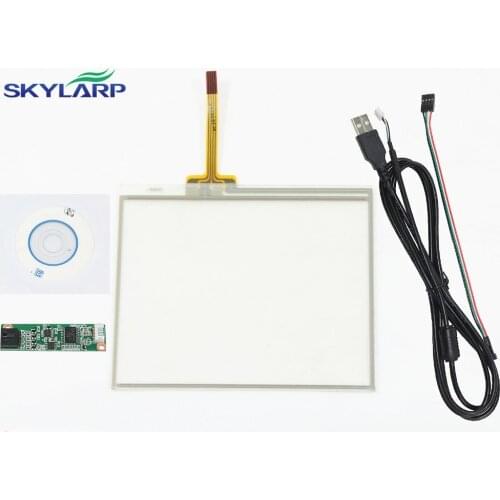 New 5.6Inch 4 Wire Resistive Touch Screen USB Controller Kit 126x99mm For TM056KDH01 Screen touch panel Glass Free shipping