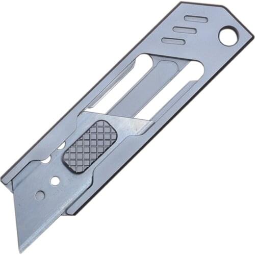 Screwless Titanium Alloy Art Knife Quick Release Mini Sharp Small EDC Multifunction Portable Open Box Knife