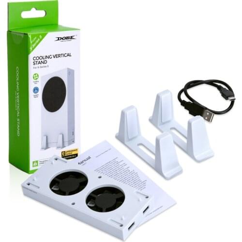 Dobe Cooler Cooling Fan Stand For X Box Xbox Series S Serie Support Holder Video Game Console Accessories Floor Standing Cradle