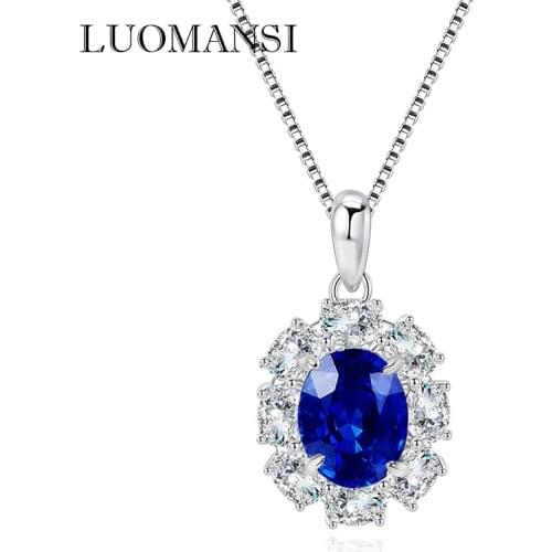 Bow Necklace 100%-S925 Sterling Silver Jewelry High Carbon Diamond Pendant Necklace Fashion and Wild Style Fine