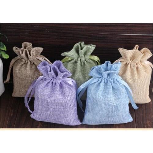 20*30 1000pcs Mixed Jute Sacks Drawstring gift bags for jewelry/Accessories/Cosmetic/wedding/christmas Linen pouch Packaging Bag