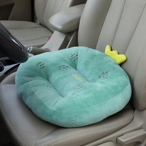 1pc 45*40*12cm stuffed cartoon shaped plush car cushion cactus soft car seat pad kids gift plush home chair warm seat