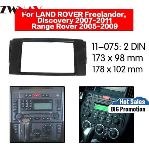 Car DVD Player frame For LAND ROVER Freelander Discovery 2007-2011 Range Rover 2005-2009 Auto Radio Multimedia NAVI fascia