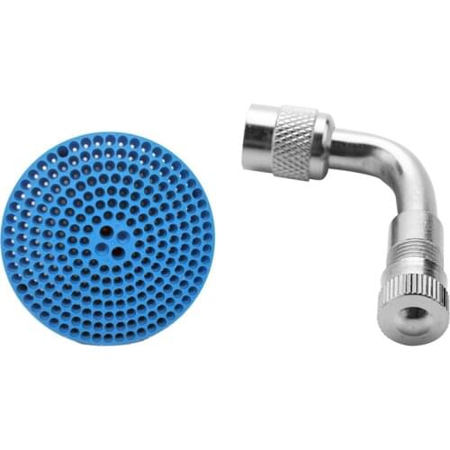 90 Degree Angle Car Motorcycle Bike Tyre Valve Tube Adapter & 23.5cm Dirt Trap Car Wash Bucket Insert Car Wash Filter