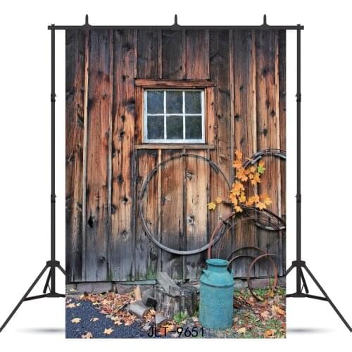 Vintage Wooden Wall Window Vinyl Photographic Background For Children Baby Shower Portrait Backdrop Photocall Photo Studio