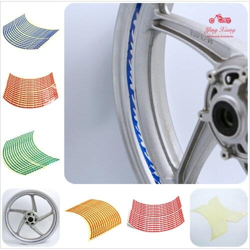 Universal fit Cars Motorcycles Reflective Rim Tape wheel Stickers Wheels