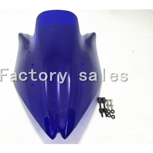 For Kawasaki Z750 2012 Z1000 2007 2008 2009 blue Windshield WindScreen Double Bubble Z 1000