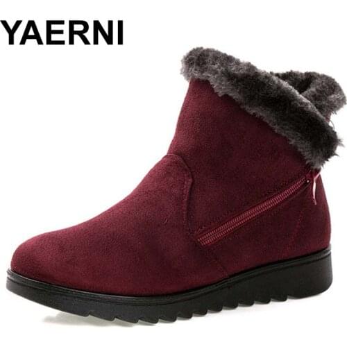 YAERNI Women's Wedge Ankle Boots
