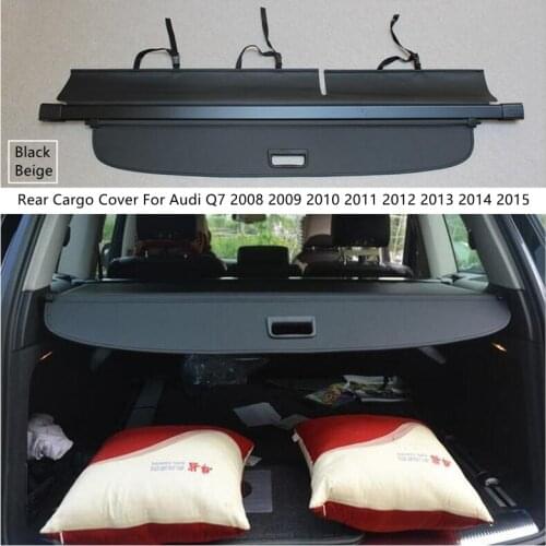 Rear Cargo Cover For Audi Q7 2008 2009 2010 2011 2012 2013 2014 2015 Privacy Trunk Screen Security Shield Shade Auto Accessories