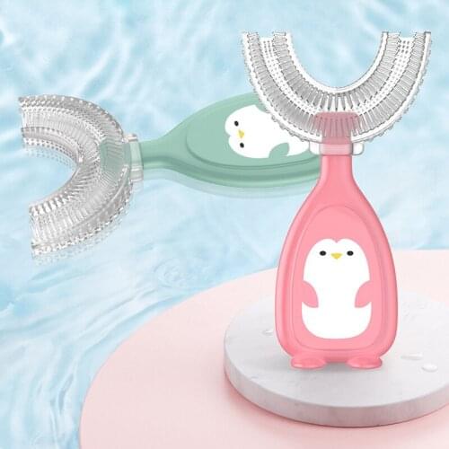1 piece set of high quality baby cartoon training toothbrush silicone dental care baby oral care tool children baby products