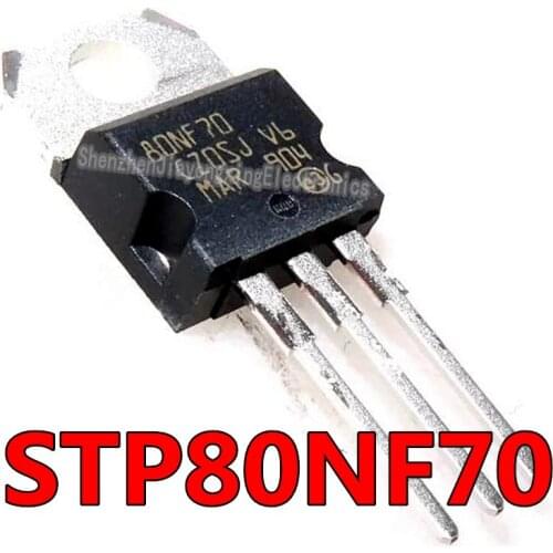 10PCS STP80NF70 TO220 P80NF70 TO-220 80NF70 new and original IC
