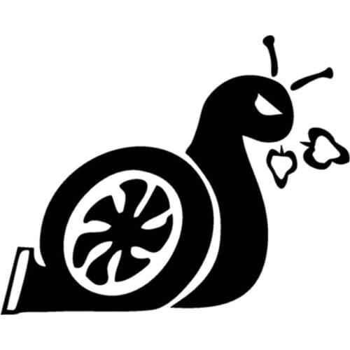 12.5*10CM SNAIL Improve Turbine Car Sticker Decals Fun Snail Decoration Motorcycle Car Stickers And Decals C2-0019