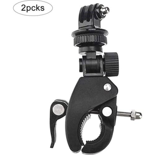 2 PCS Bicycle Camera Mount 360 Rotation Stand For Most GoPro Cameras Motorcycle Mountain Bike Handlebars Camera Holder