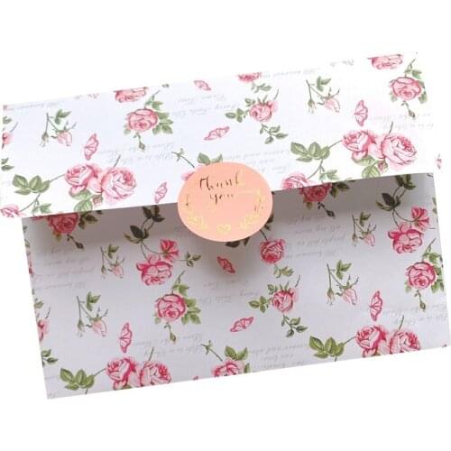 50pcs Envelope Wedding Invitation Gift Floral 175x125mm Gift Decoration Student Stationery Office Supplies Award Wholesale