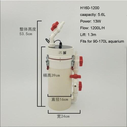 Aquarium Fish Tank Power Filter Aquarium Fish Tank Filter 220V External Aquarium Pump 10W/13W/44W/55W