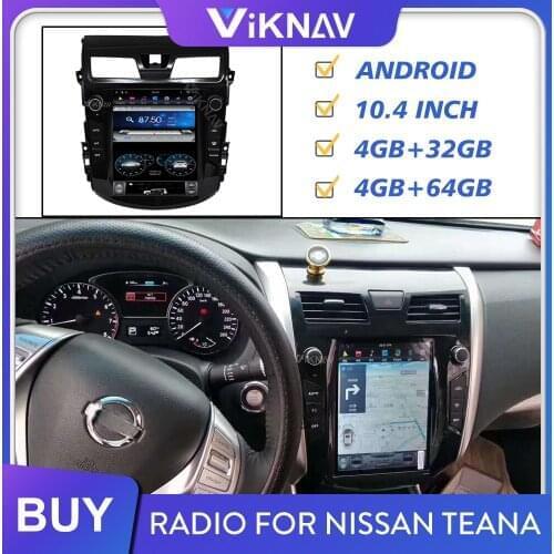 Android Screen Car Radio for Nissan Teana 2013 2014 2015 2016-2018 Auto Stereo Receiver Multimedia Player GPS Tape Recorder