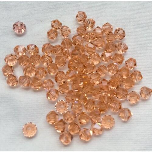 Free Shipping! 720pcs/Lot, Chinese Top Quality 4mm Light Peach Crystal Bicone Beads