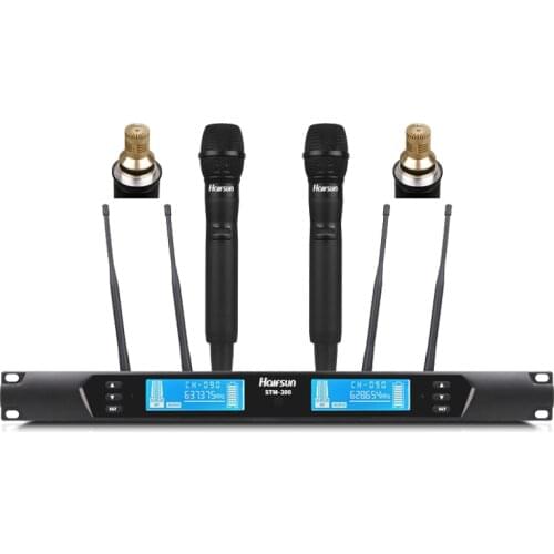 STM200 400m ultra long-distance condenser wireless microphone professional u-segment one with two microphones