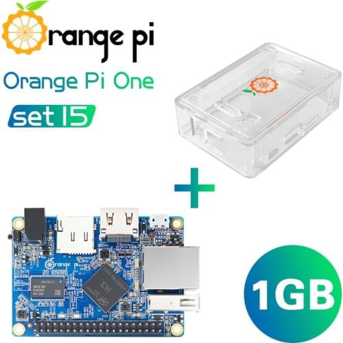 Orange Pi One 1GB+White Case, Uses AllWinner H3 SoC, Run Android 4.4, Ubuntu, Debian Image