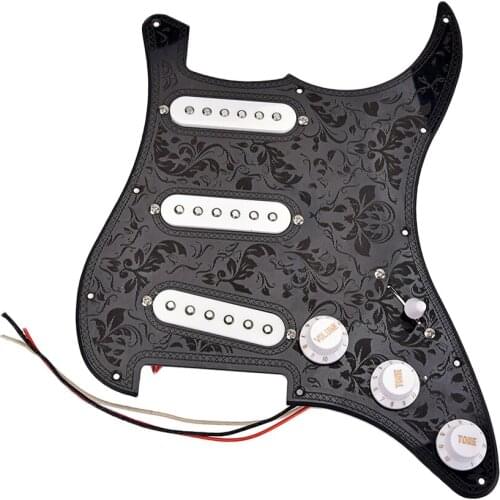 Electric Guitar Pickguard 3 Ply 11 Holes SSS For Electric Guitar