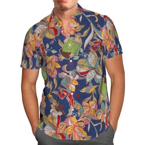 Hawaii Shirt Hawaiian beach summer Flowers Hibiscus Printed 3d Mens Shirt Harajuku Tee hip hop shirts 15