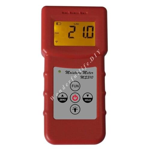 3Pcs Inductive Moisture Tester meter Measuring Moisture Content of Wood Paper Bamboo Concrete Metope MS310