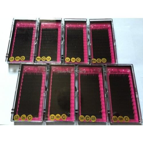 BFF Brand 8Boxes Eyelashes extension 0.25B/C/D 9-16mm bright natural synthetic mink artificial Fake False Individual Eyelashes