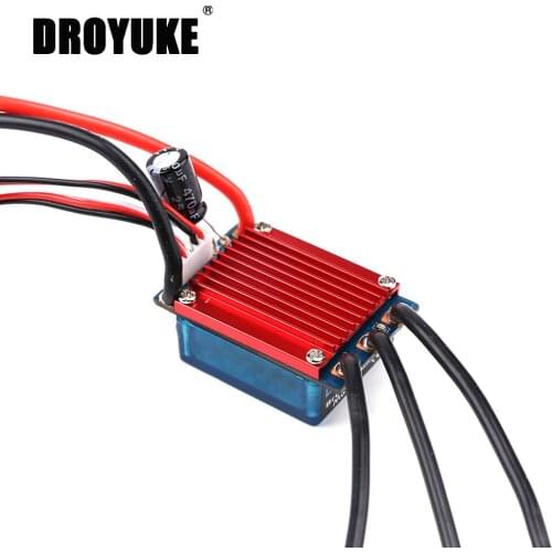 Droyuke 25A ESC Electronic Brush Speed Controller2S Lipo Cells for 1/16 1/18 RC Car Off-road Truck Remote Control