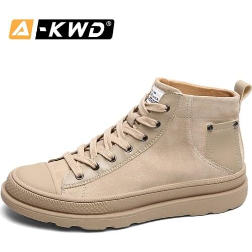 2020 Men Casual Shoes Breathable Trend High Top Canvas Shoes Fashion Boots Mens Work Shoes Sneakers Men Loafers Zapatos Hombre