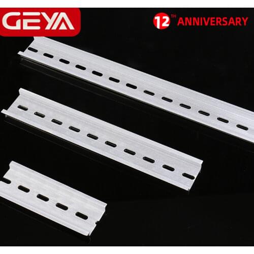 GEYA Guide Rail Aluminum Universal Type 35mm Slotted DIN Rail Long 10cm 20cm 30cm Thickness 1mm